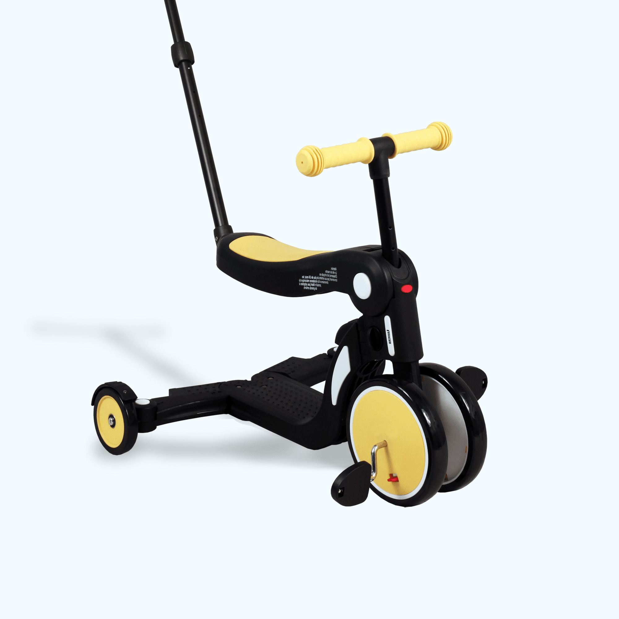 Draisienne évolutive 5 en 1 tricycle jaune #couleur_bouton-d-or