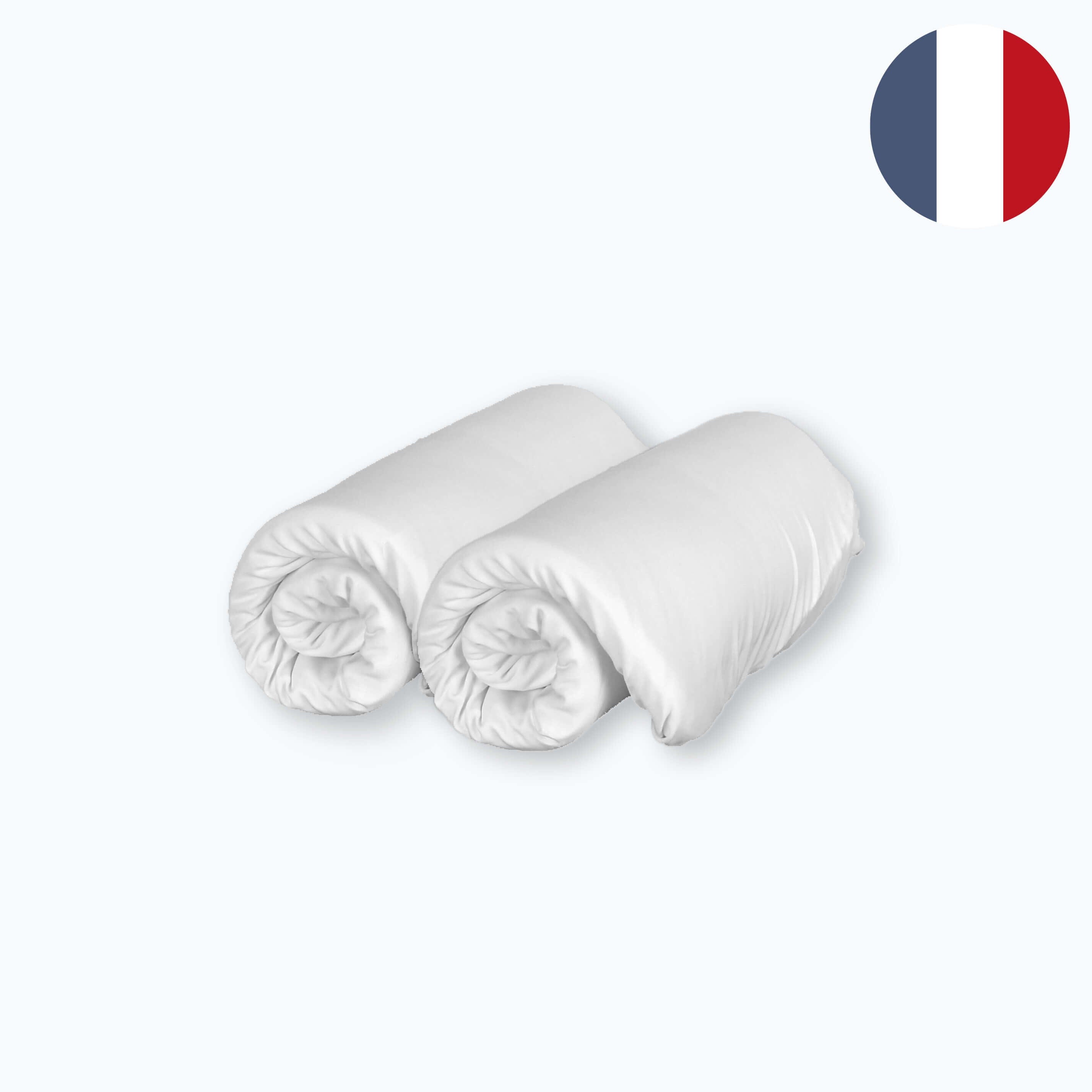 Drap housse 30x70cm de nacelle en coton Oeko-Tex® fabriqué France Looping baby Lot 2 draps