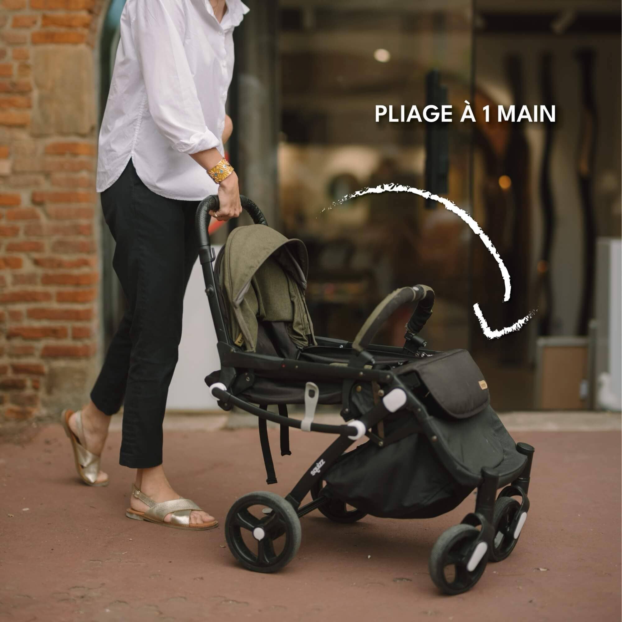 Pliage à 1 main Poussette compacte Squizz 3 Looping baby