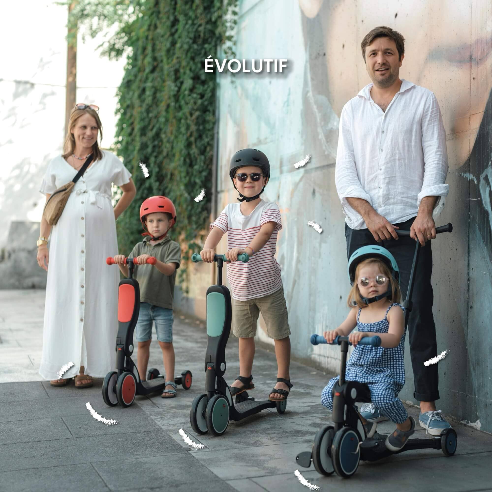 Scootizz évolutif Draisienne évolutive 5 en 1 tricycle