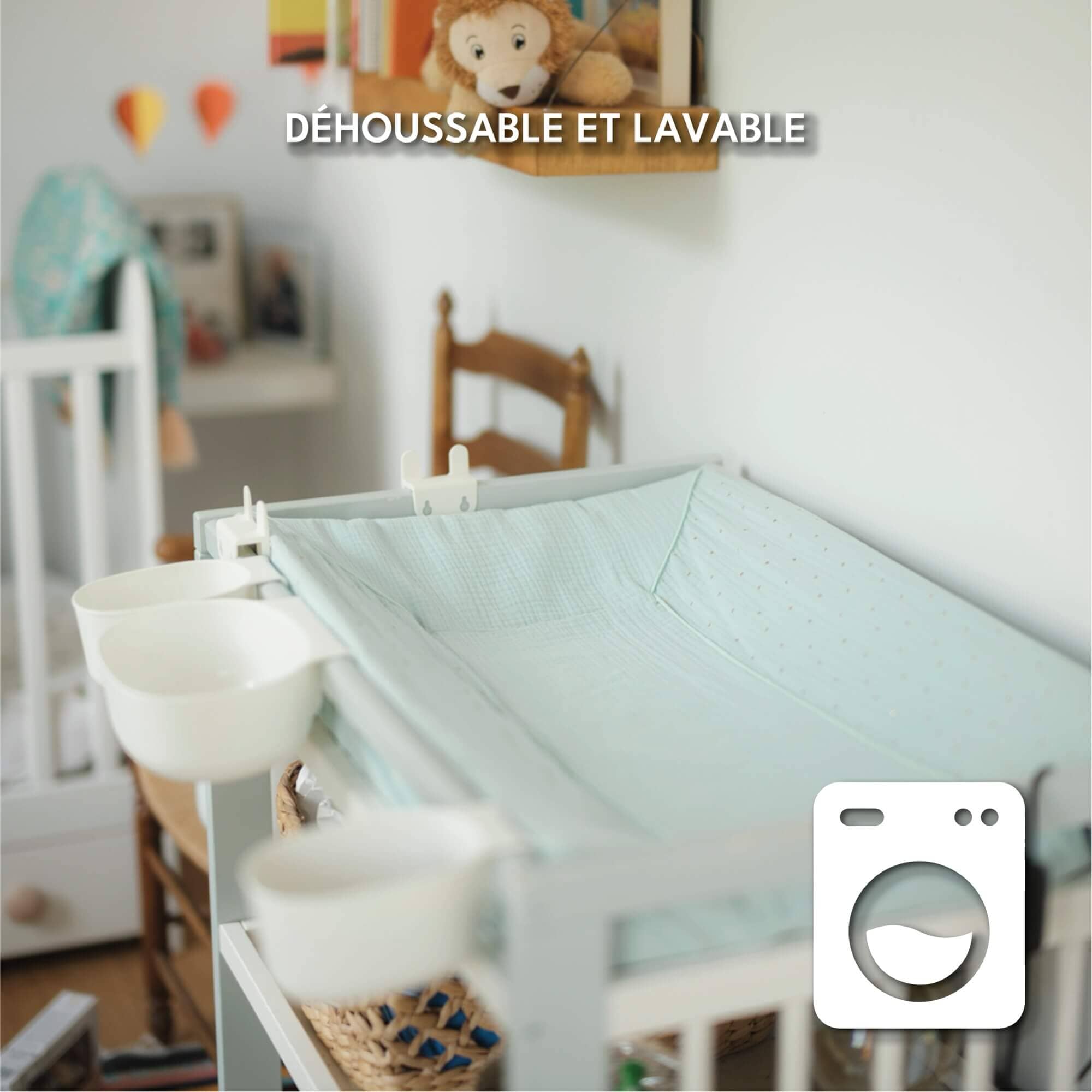 Grand matelas à langer fabriqué en France Matelas à langer Looping baby