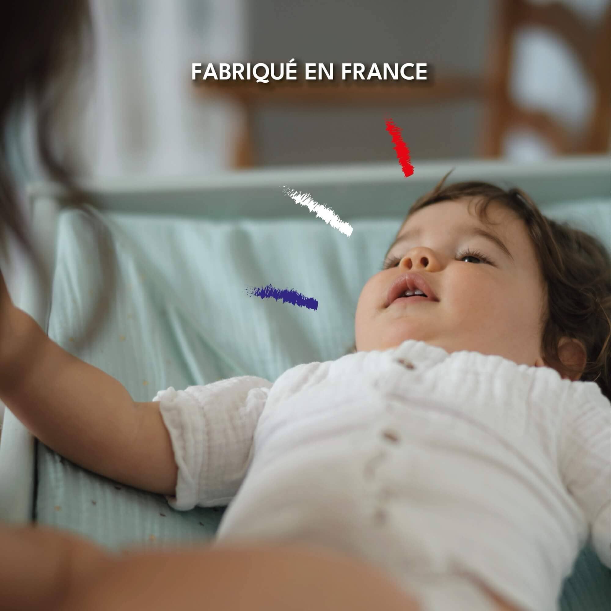 Grand matelas à langer fabriqué en France Matelas à langer Looping baby