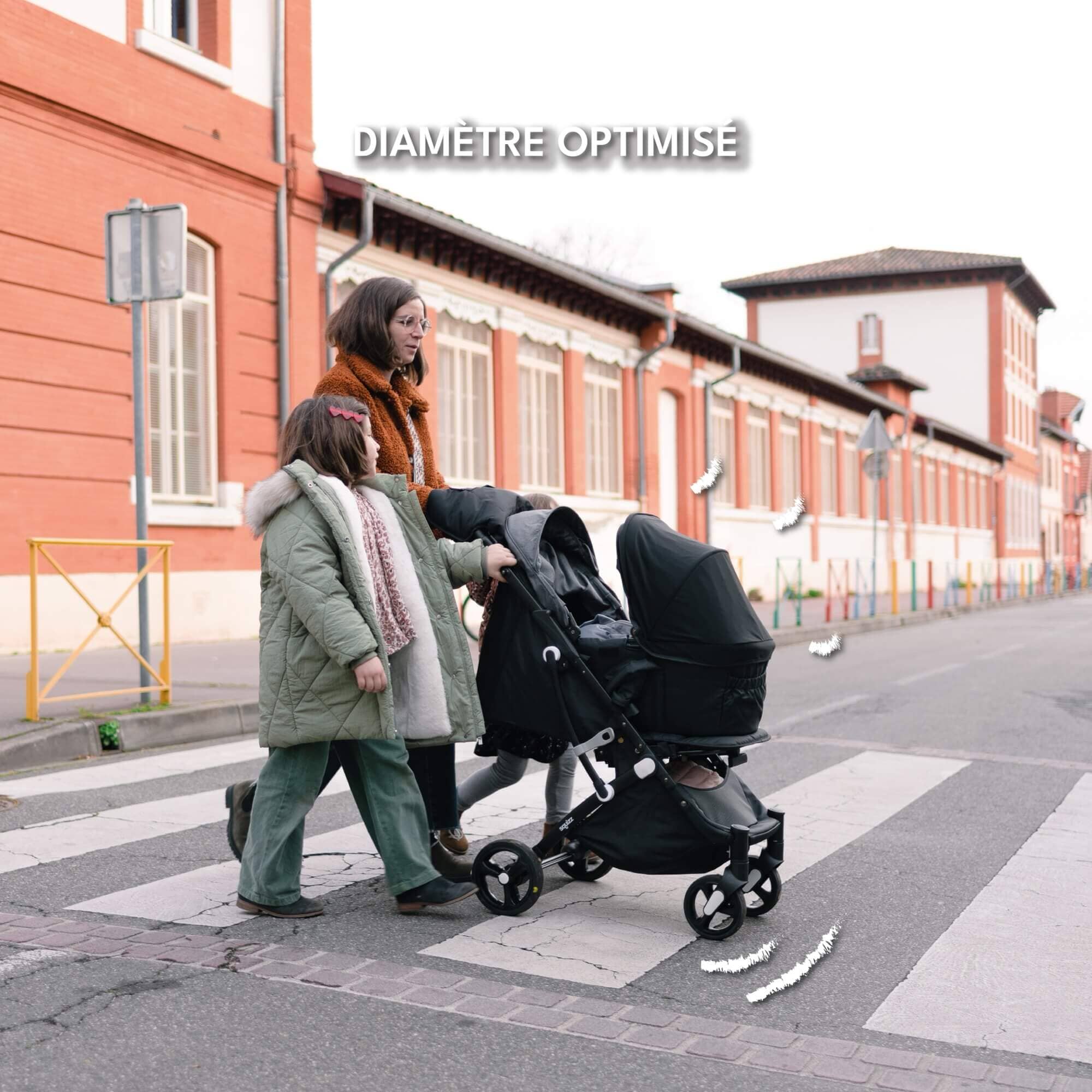 Roues tout chemin pour poussette compacte Accessoire Squizz Looping baby