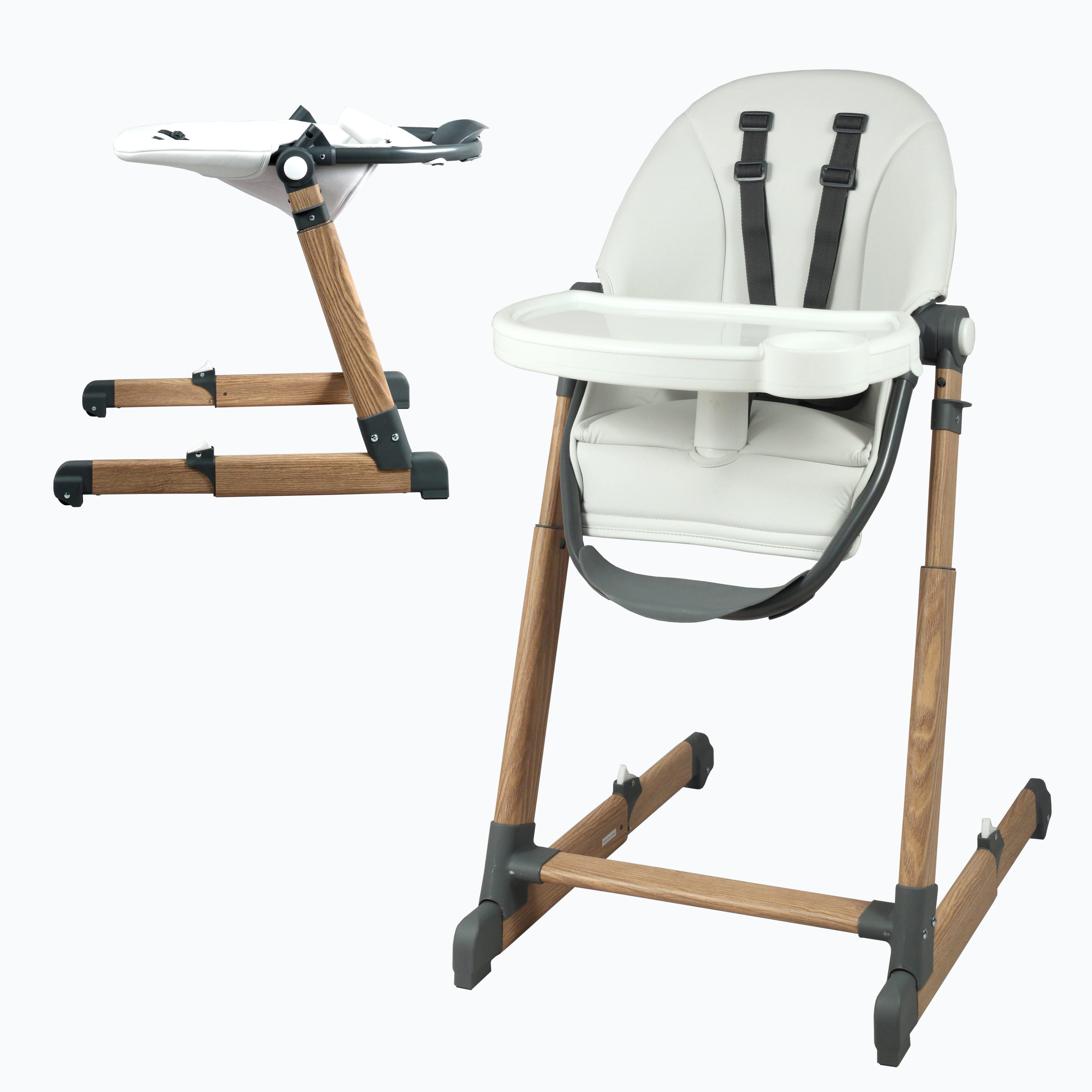 Chaise haute bébé - Confortable et pliable