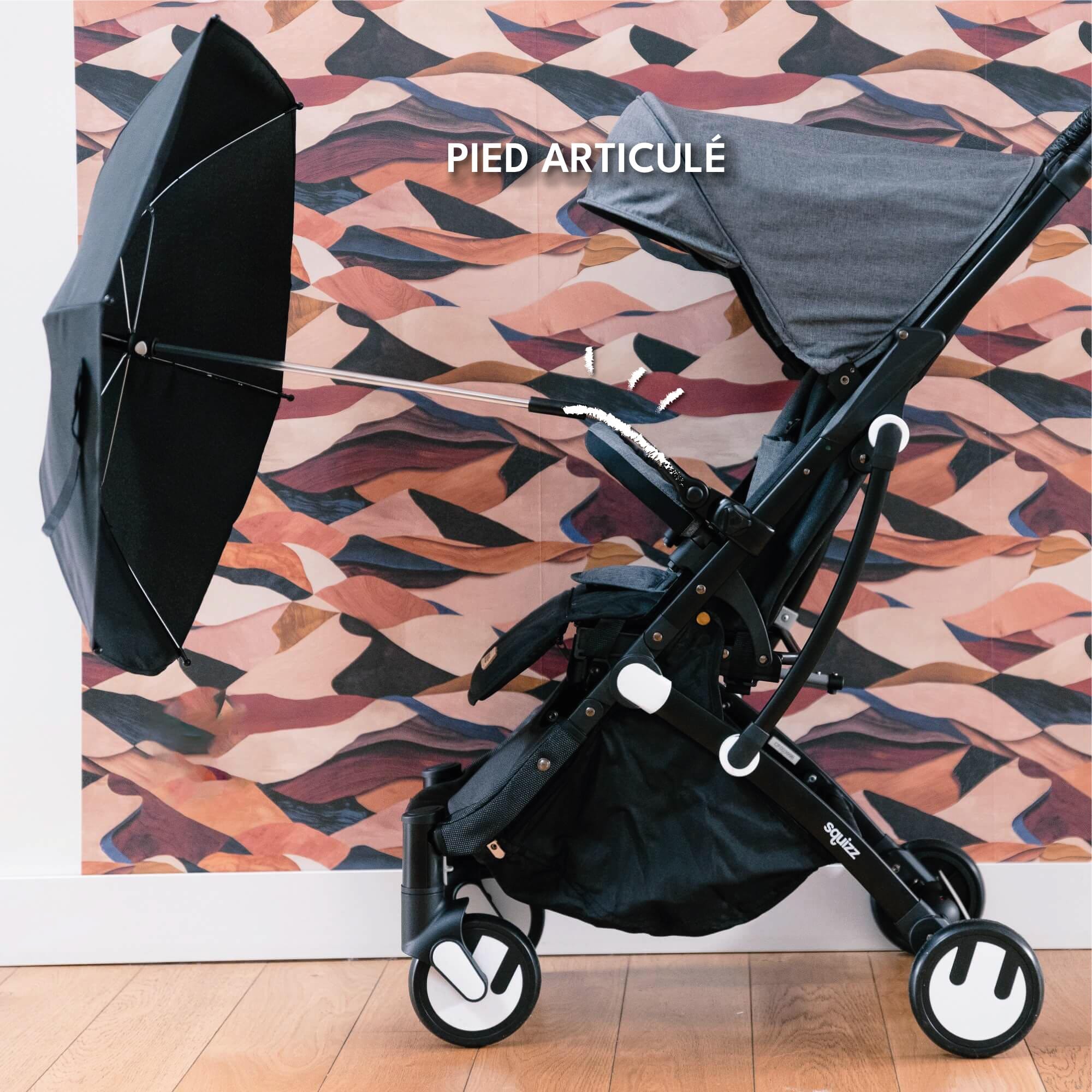 Parapluie ombrelle noire Bébé confort pour poussette - Bébé Confort