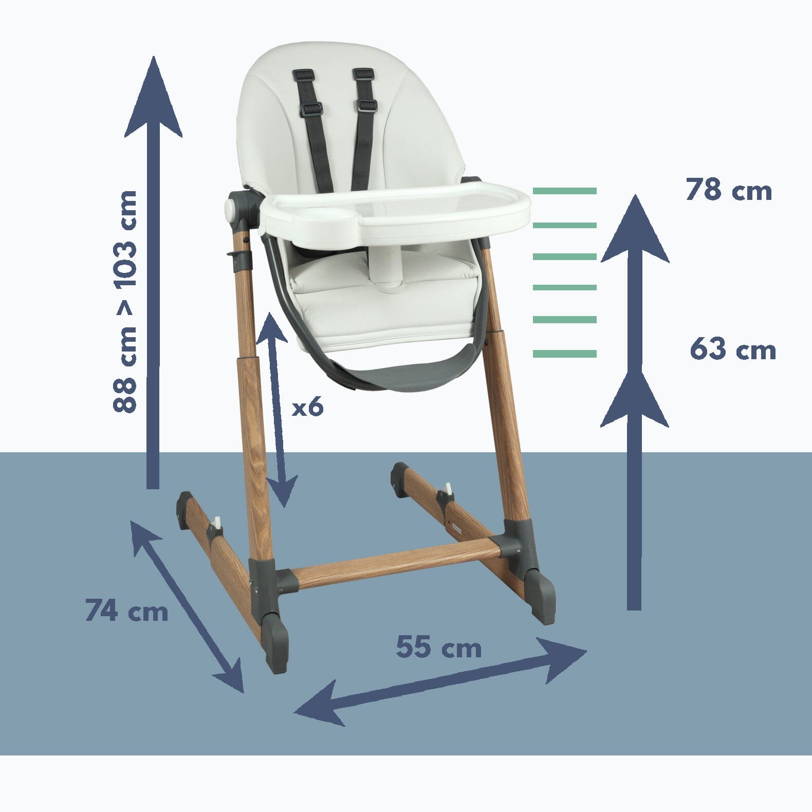 Chaise Haute Bébé Evolutive et Ultra Compacte - …