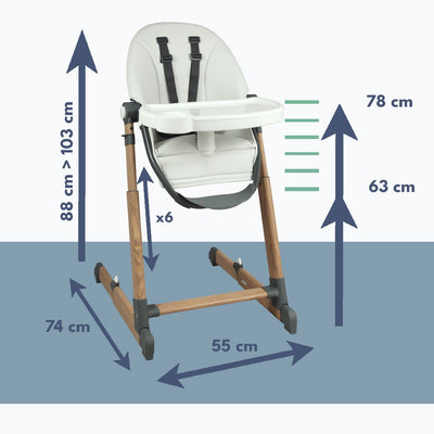 Chaise haute évolutive pour bébé Looping baby 