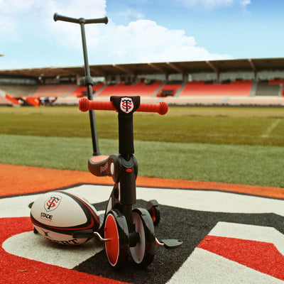 Looping x Stade Toulousain - Scootizz 5 en 1 avec barre de poussée Looping baby 